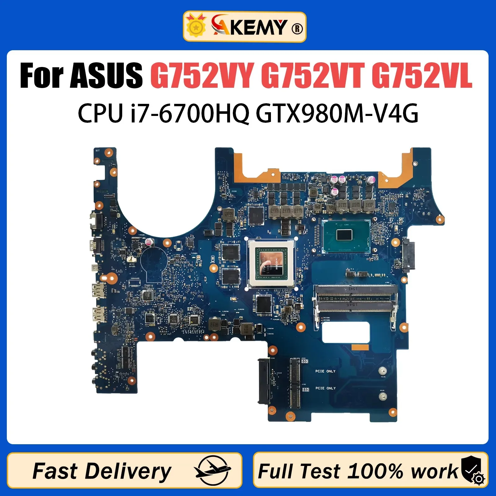 Материнская плата для ASUS ROG GFX752 GFX752V G752VT G752VL G752VM G752VK G752VS G752VT G752VMR G751VM G753VM G752VL G752VY, 100% тестирование
Материнская плата для ASUS ROG GFX752 GFX752V G752VT G752VL G752VM G752VK G752VS G752VT G752VMR G751VM G753VM G752VL G752VY, 100% тестирование