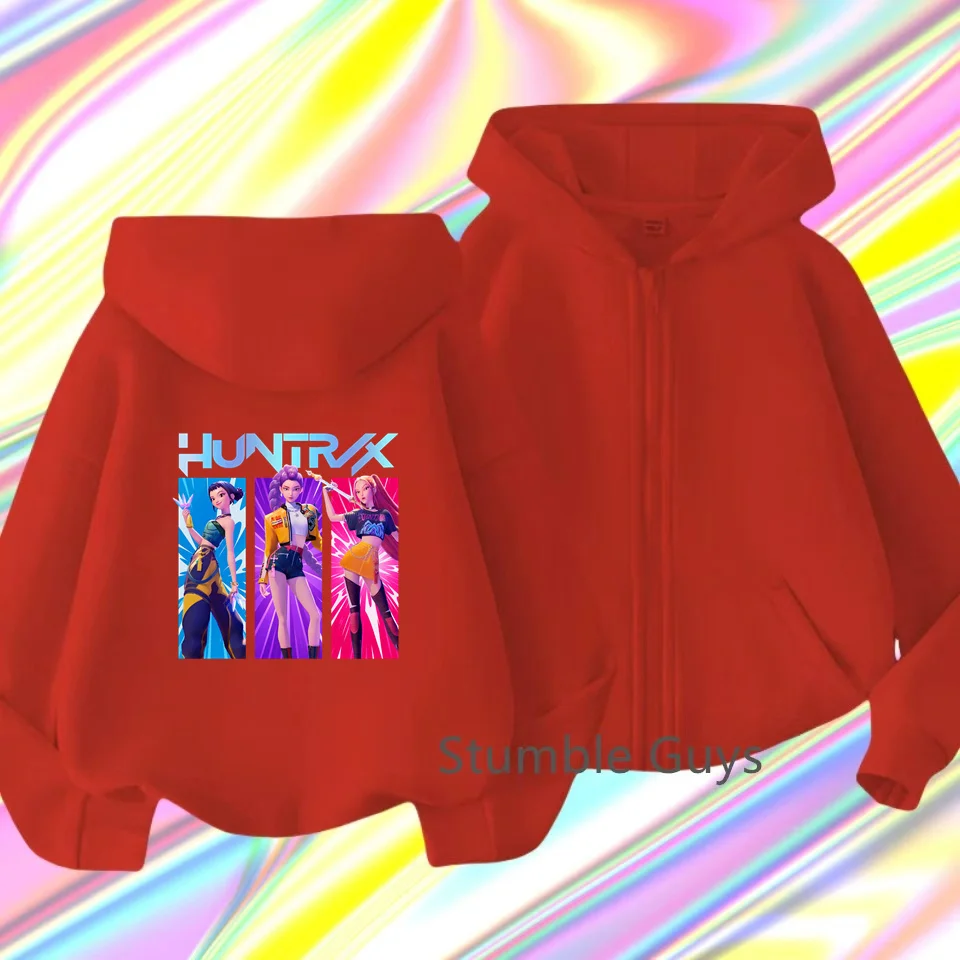 K-pop Devil Hunter Hoodie Girls' Zipper Hoodie Sportswear Autumn Outdoor Sportswear Long Sleeve Hoodie Children's Wear
K-pop Devil Hunter Hoodie Girls' Zipper Hoodie Sportswear Autumn Outdoor Sportswear Long Sleeve Hoodie Children's Wear