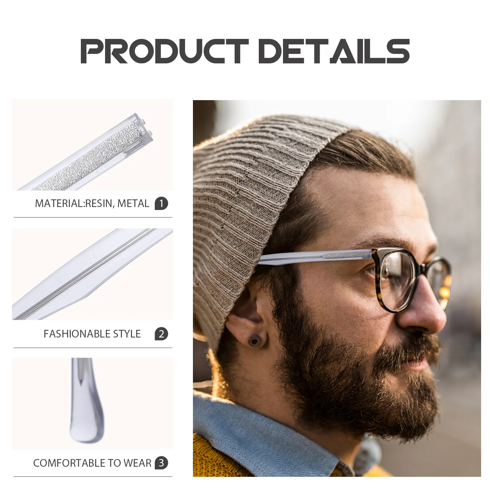 Eyeglasses Replacement Parts Durable Metal Glasses Repair Accessories Universal Temple Legs Sunglasses Components Eyewear Arms
Eyeglasses Replacement Parts Durable Metal Glasses Repair Accessories Universal Temple Legs Sunglasses Components Eyewear Arms