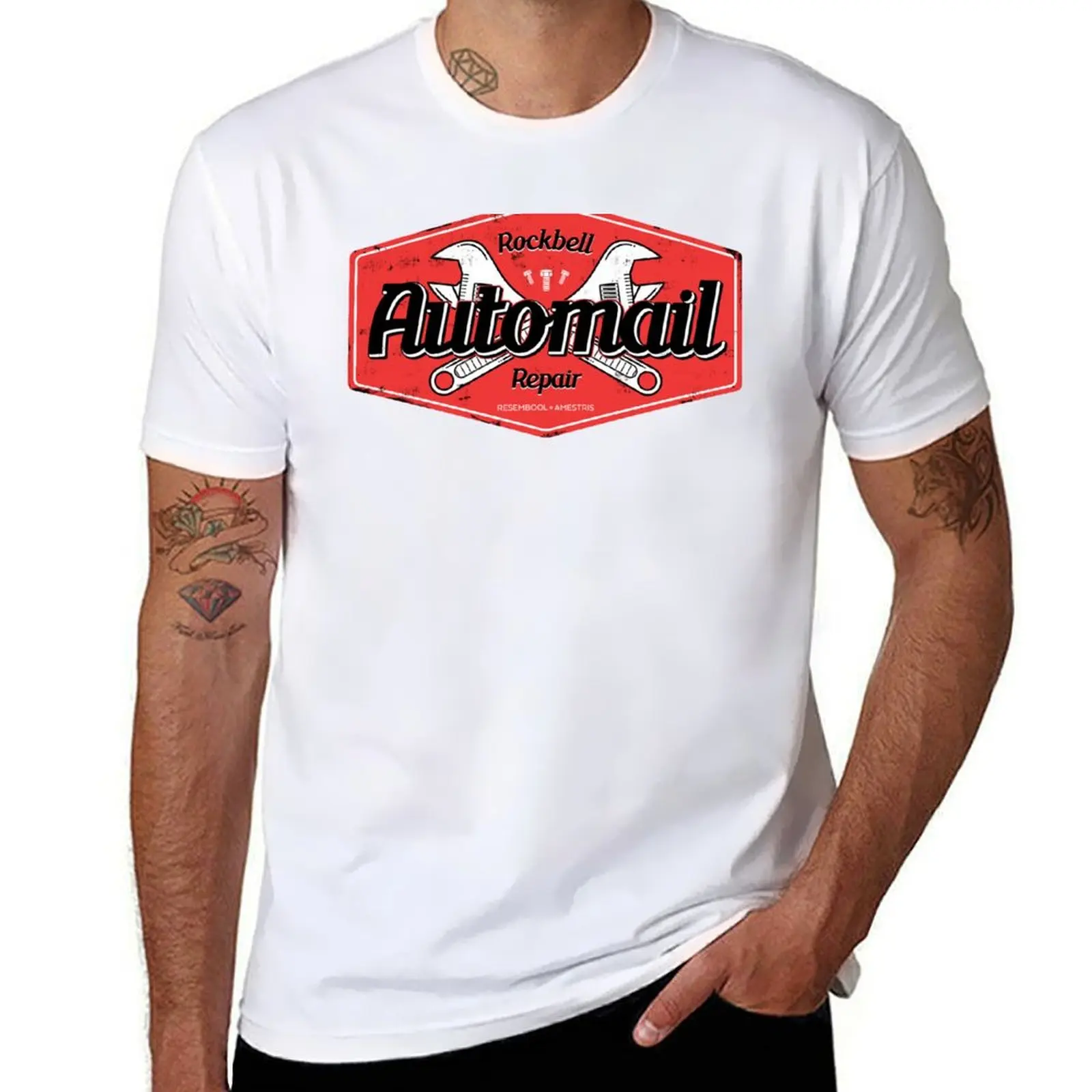Rockbell Automail Repair T-Shirt Minimalist Graphic Tee Shirt
Rockbell Automail Repair T-Shirt Minimalist Graphic Tee Shirt