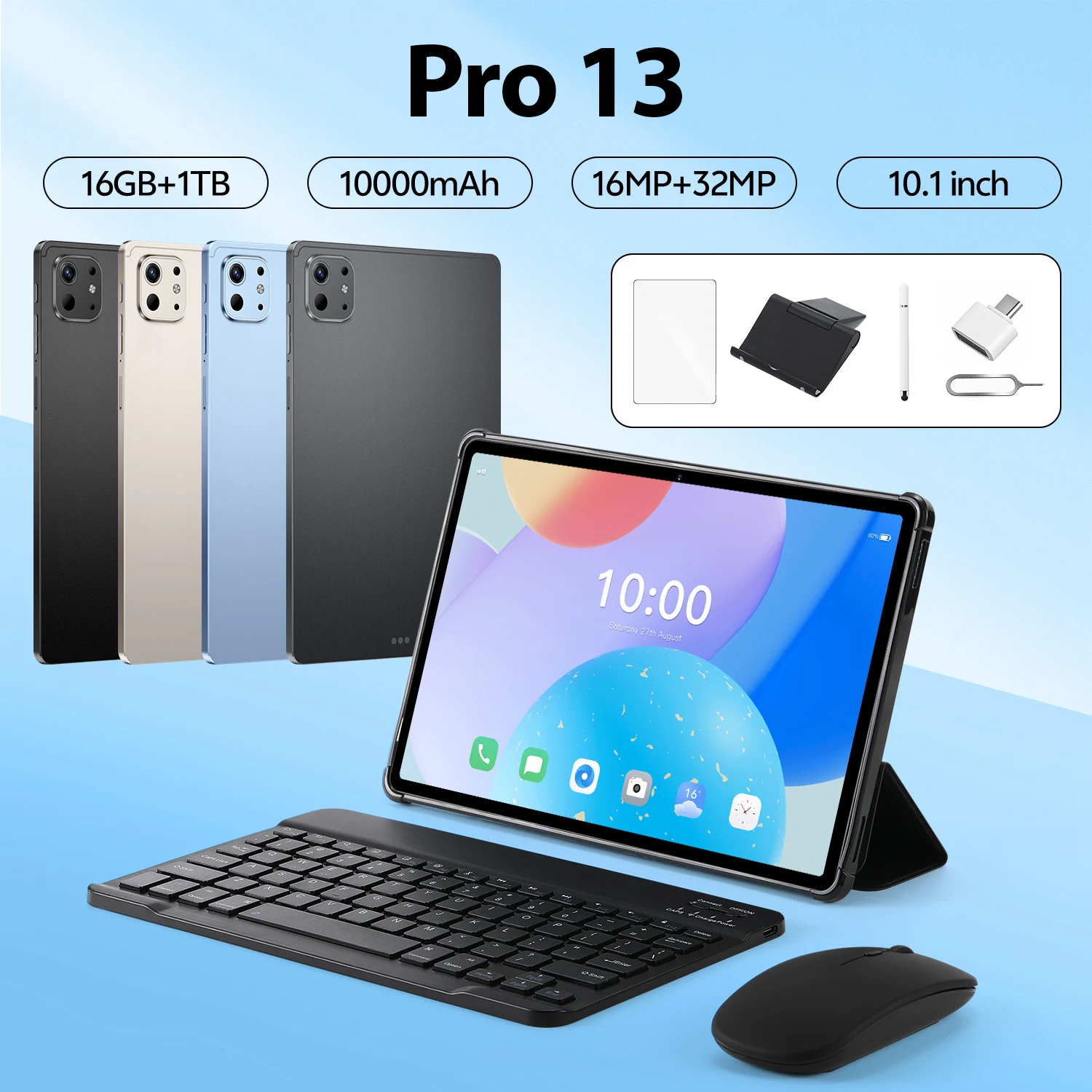 2025 New Pad Pro 13 10.1 inch Android 15 16GB+1TB Dual Card Tablet 10000mAh MSnapdragon 8 Gen3 Core WIFI+GPS Tablet
2025 New Pad Pro 13 10.1 inch Android 15 16GB+1TB Dual Card Tablet 10000mAh MSnapdragon 8 Gen3 Core WIFI+GPS Tablet