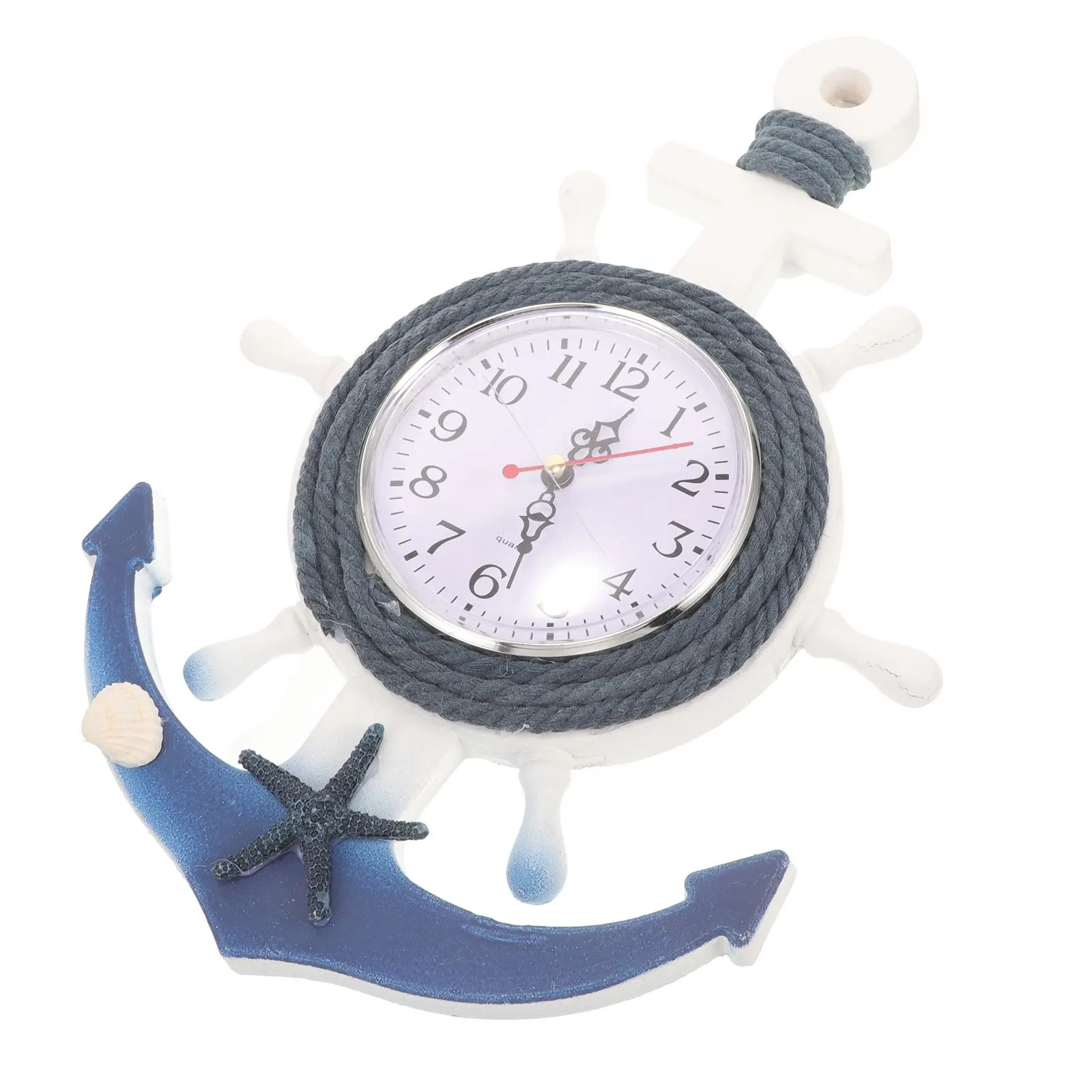 Mediterranean Style Wall Clock Boat Anchor Clocks Vintage Decor Shell Nautical Home Hanging Wooden Coastal Office
Mediterranean Style Wall Clock Boat Anchor Clocks Vintage Decor Shell Nautical Home Hanging Wooden Coastal Office