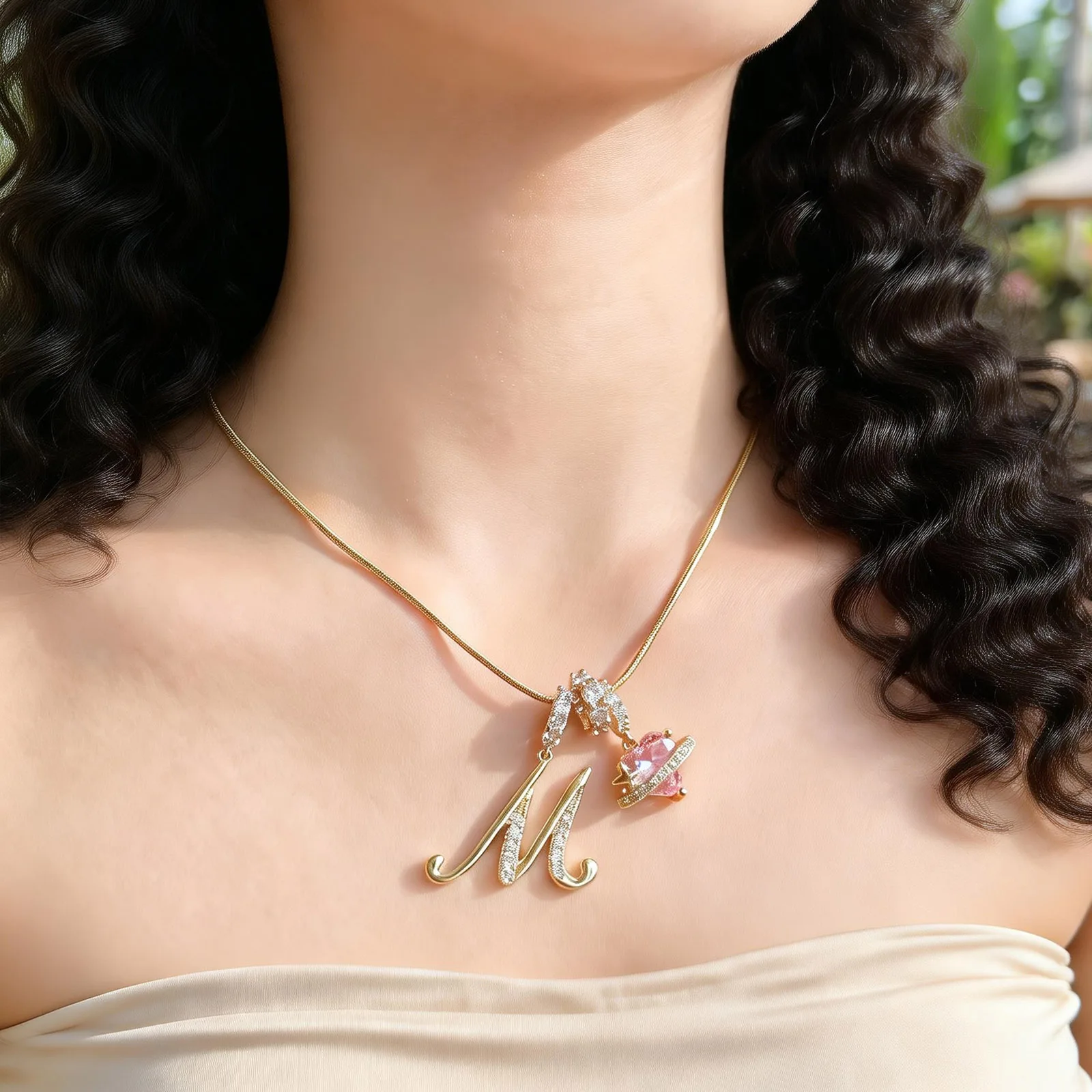 Cubic Zirconia Chain Intial Name Necklace, Cursive Letters Hip Hop Jewelry Gold Color CZ 26 Alphabet Pendant Necklaces To Mom GF
Cubic Zirconia Chain Intial Name Necklace, Cursive Letters Hip Hop Jewelry Gold Color CZ 26 Alphabet Pendant Necklaces To Mom GF