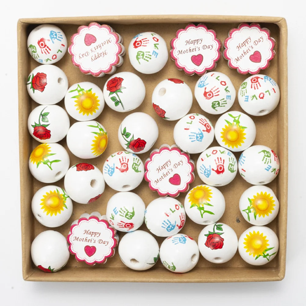 40 Pcs Wooden Beads Round Shaped Craft Accessories for DIY Jewelry Making Mother Day Gifts Garland Handmade Bracelets Pendant
40 Pcs Wooden Beads Round Shaped Craft Accessories for DIY Jewelry Making Mother Day Gifts Garland Handmade Bracelets Pendant