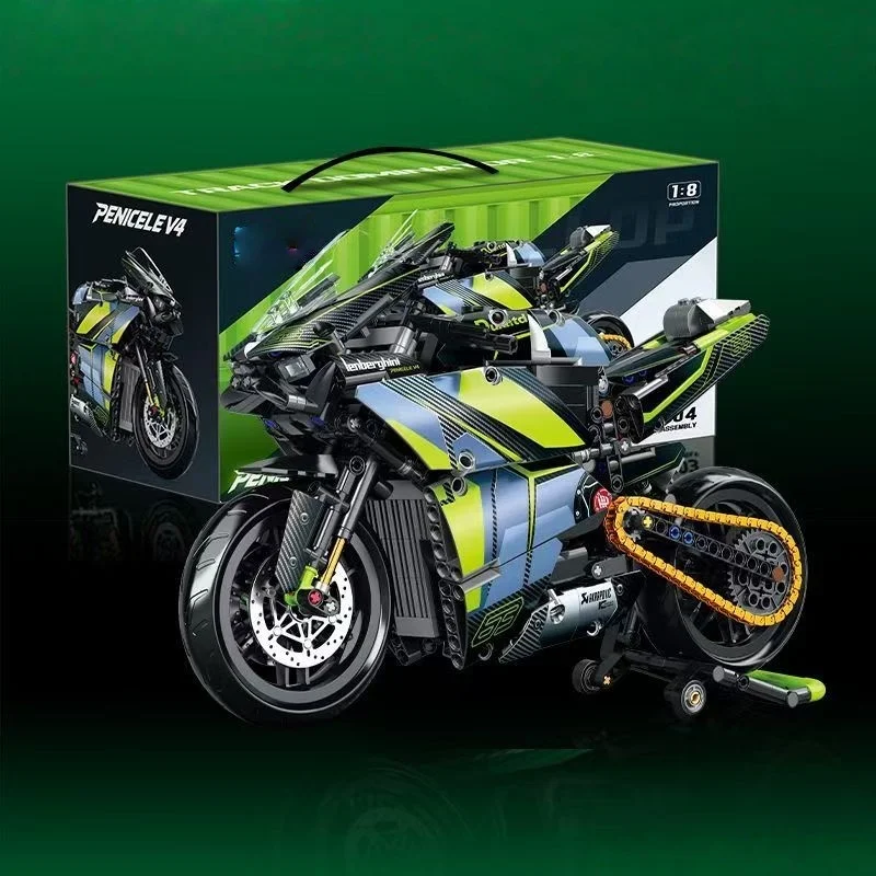 Adult Classic 1:8 Motorbike High-Tech Model Building Blocks Set Unique Motorcycle Bricks Toy Gift for Vehicle Enthusiasts
Adult Classic 1:8 Motorbike High-Tech Model Building Blocks Set Unique Motorcycle Bricks Toy Gift for Vehicle Enthusiasts
