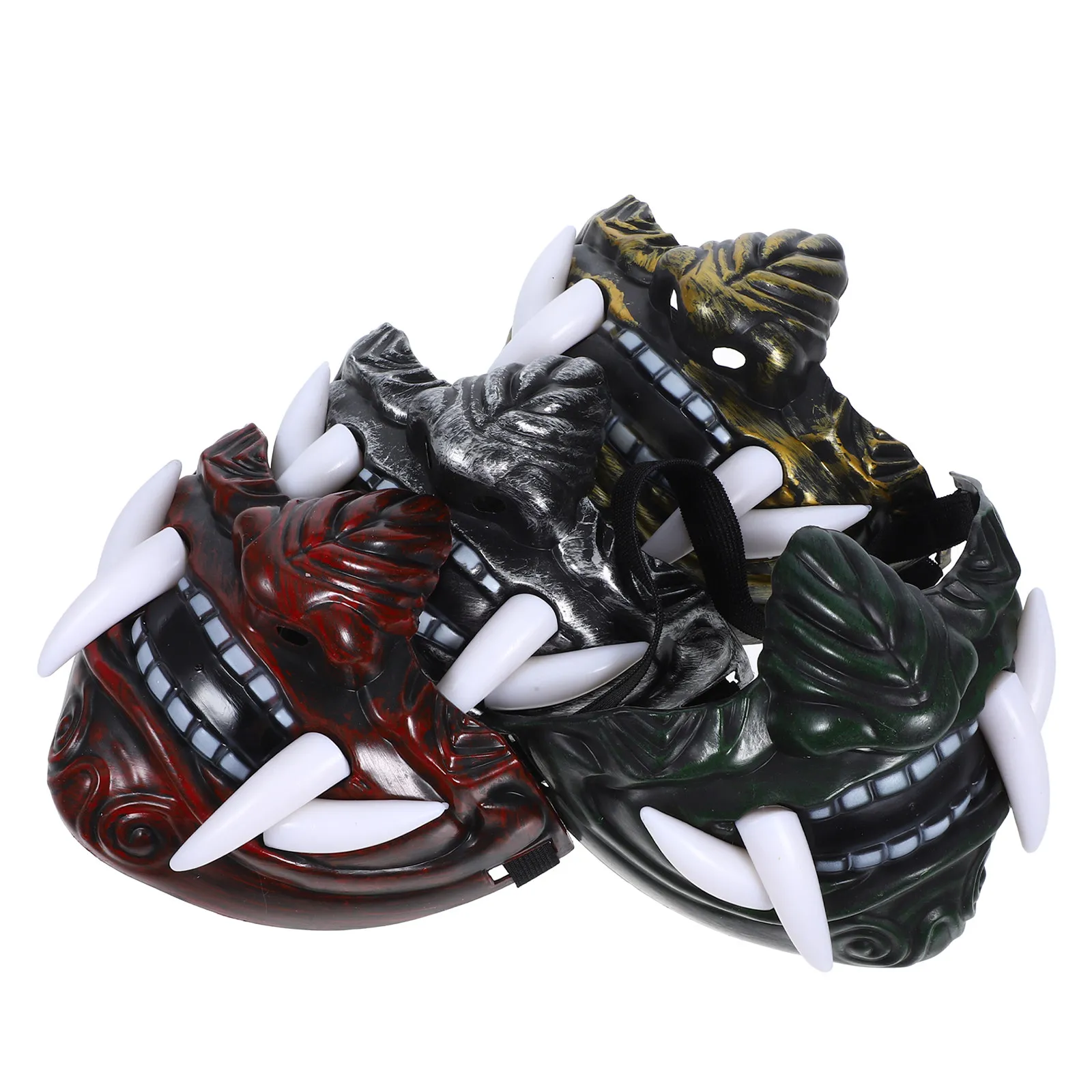4pcs Japanese Cosplay Mask Traditional Cultural Performance Face Mask For Party Stage Decorative Props Reusable Costume
4pcs Japanese Cosplay Mask Traditional Cultural Performance Face Mask For Party Stage Decorative Props Reusable Costume