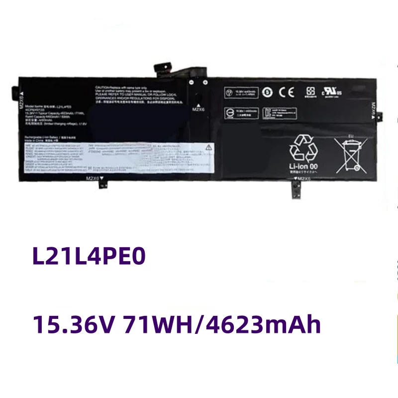 New L21L4PE0 Laptop Battery For Lenovo Yoga 7-14IAL7 Series 82QE 82VD L21B4PE2 L21M4PE3 SB11F38382 5B11F38372 15.36V 71Wh
New L21L4PE0 Laptop Battery For Lenovo Yoga 7-14IAL7 Series 82QE 82VD L21B4PE2 L21M4PE3 SB11F38382 5B11F38372 15.36V 71Wh