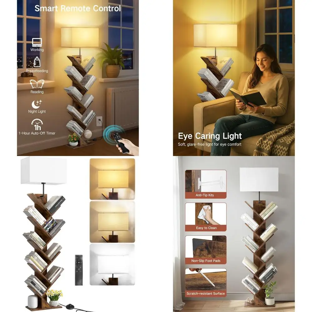 Современная высокая напольная книжная полка с подсветкой, пультом дистанционного управления и таймером, деревенский коричневый деревянный книжный шкаф для гостиной, спальни, офиса
Современная высокая напольная книжная полка с подсветкой, пультом дистанционного управления и таймером, деревенский коричневый деревянный книжный шкаф для гостиной, спальни, офиса
