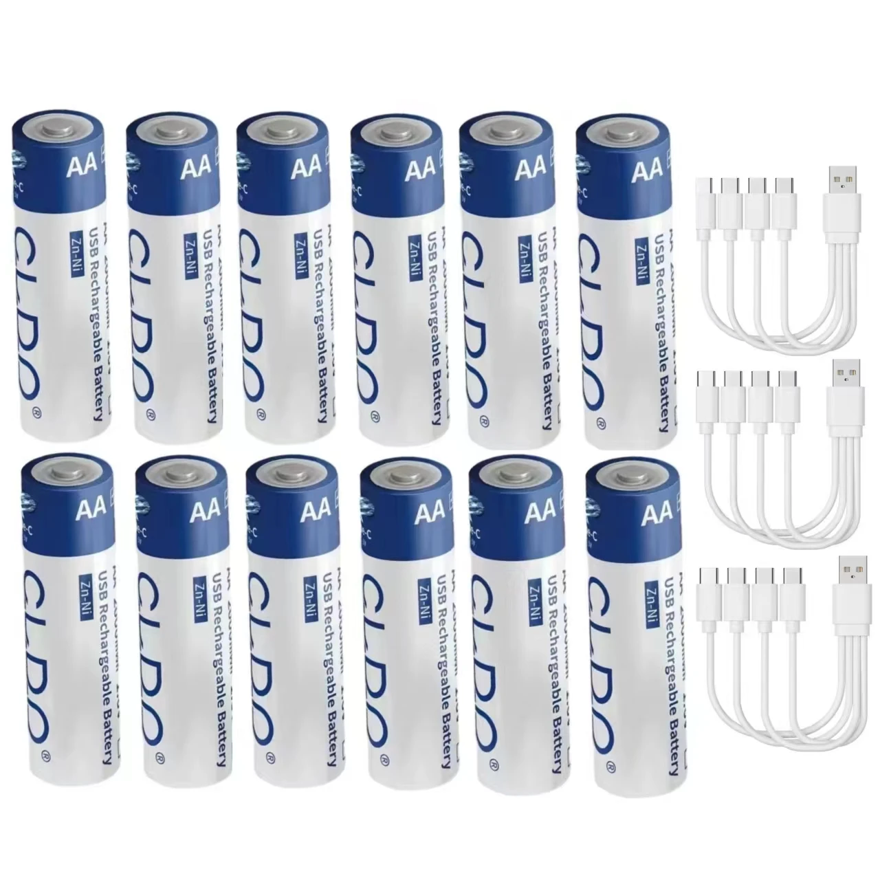 12pcs/lot 1.6V AA rechargeable battery Ni-Zn 2000mWh USB rechargeable battery charges via Type-C cable
12pcs/lot 1.6V AA rechargeable battery Ni-Zn 2000mWh USB rechargeable battery charges via Type-C cable