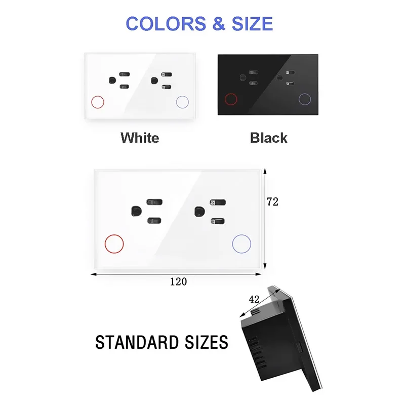 TS US Standard Tuya WiFi/Zigbee Smart Socket Energy Monitoring Supports Alexa/Google Home Voice & Remote Control Tempered Glass
TS US Standard Tuya WiFi/Zigbee Smart Socket Energy Monitoring Supports Alexa/Google Home Voice & Remote Control Tempered Glass