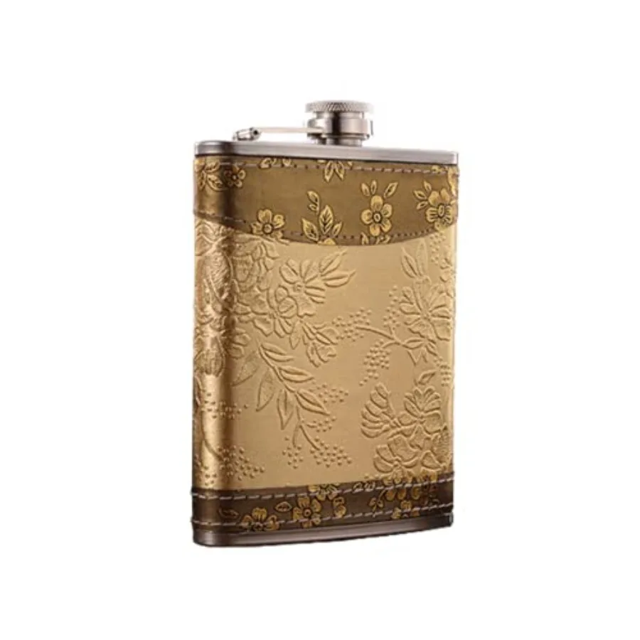 Golden Pattern Hip Flask 8oz for Men/Women, Personalized Vintage Hip Flask Portable Whiskey Flask Leak Proof Pocket Hips Flask
Golden Pattern Hip Flask 8oz for Men/Women, Personalized Vintage Hip Flask Portable Whiskey Flask Leak Proof Pocket Hips Flask
