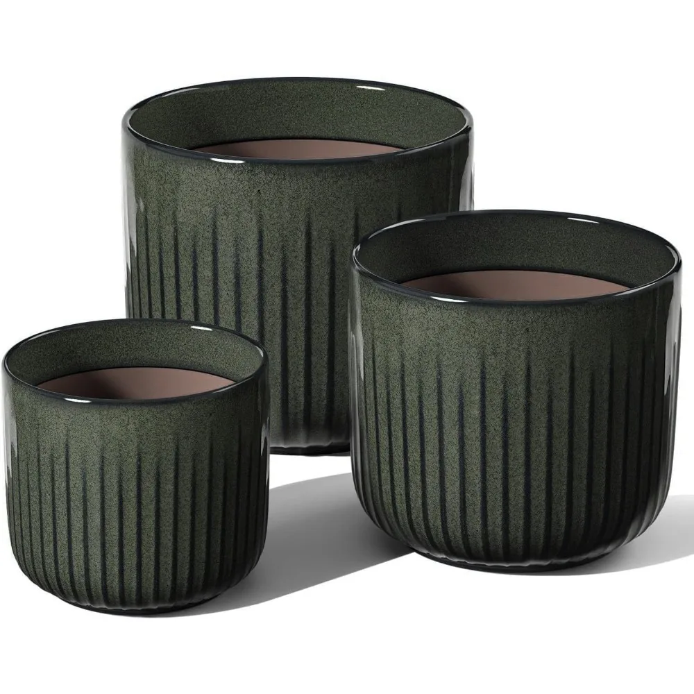 Ceramic Planters for Indoor Plants, 8.3+6.9+5.7 inch Plant Pots with Drainage Holes, Cylinder Flower Pot for Indoor House Plant
Ceramic Planters for Indoor Plants, 8.3+6.9+5.7 inch Plant Pots with Drainage Holes, Cylinder Flower Pot for Indoor House Plant