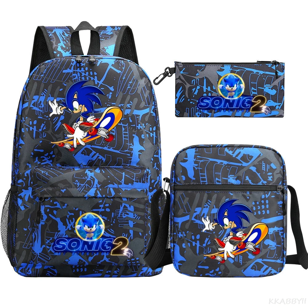 Sonic Backpack Set With Shoulder Bag Pencil Bag Boys Student Backpacks Capacity Light Laptop Travel Knapsacks
Sonic Backpack Set With Shoulder Bag Pencil Bag Boys Student Backpacks Capacity Light Laptop Travel Knapsacks