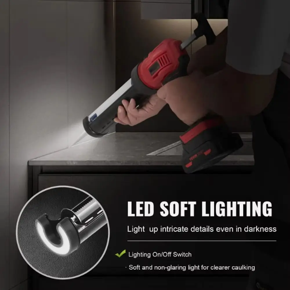 Multifunctional Electric Caulking Tool High Efficiency Automatic Rebound Cordless Caulk Tool LED Light Design Adjustable Speed
Multifunctional Electric Caulking Tool High Efficiency Automatic Rebound Cordless Caulk Tool LED Light Design Adjustable Speed