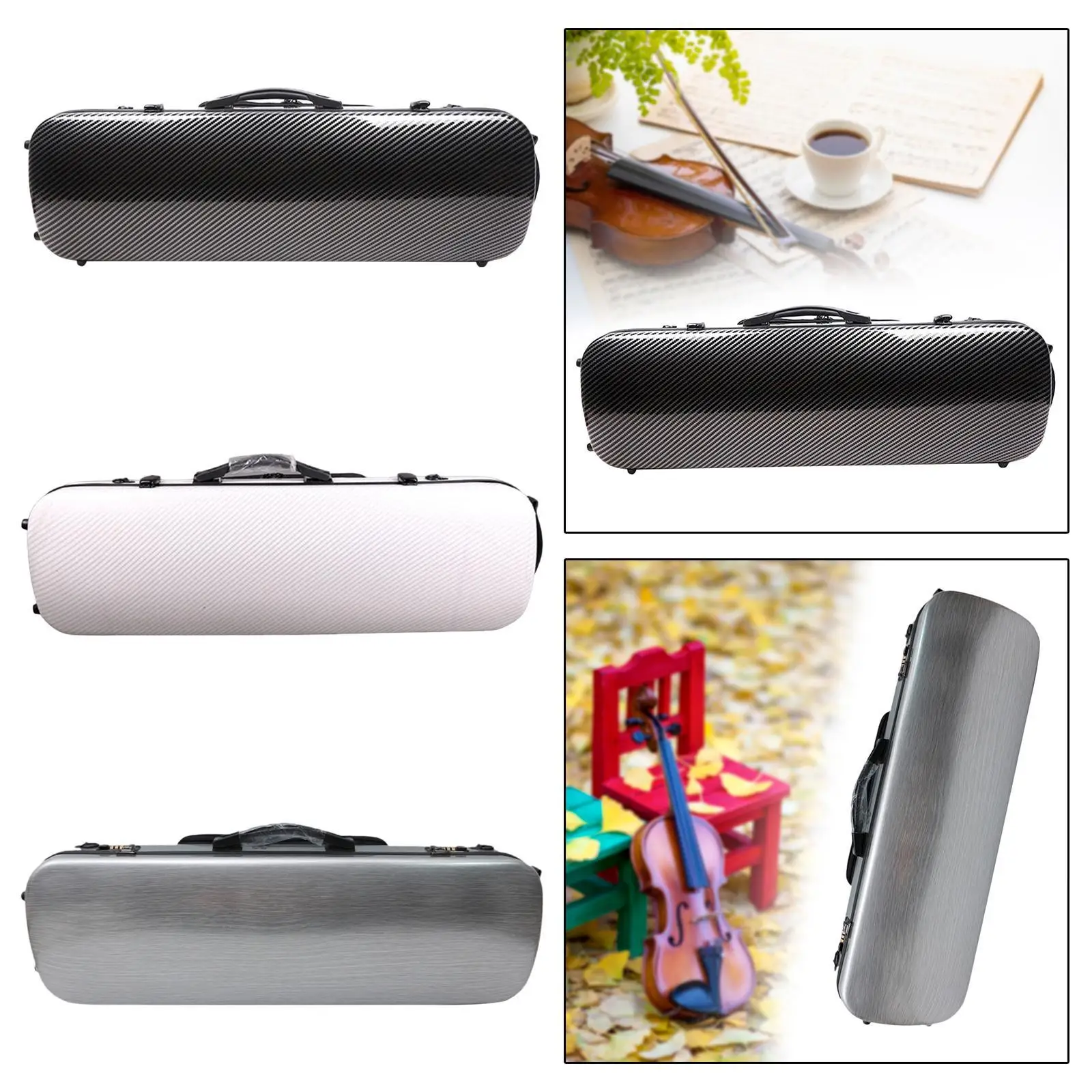 4/4 Violin Hard Shell Case with Password Lock Violin Protection Box for Gift 
4/4 Violin Hard Shell Case with Password Lock Violin Protection Box for Gift