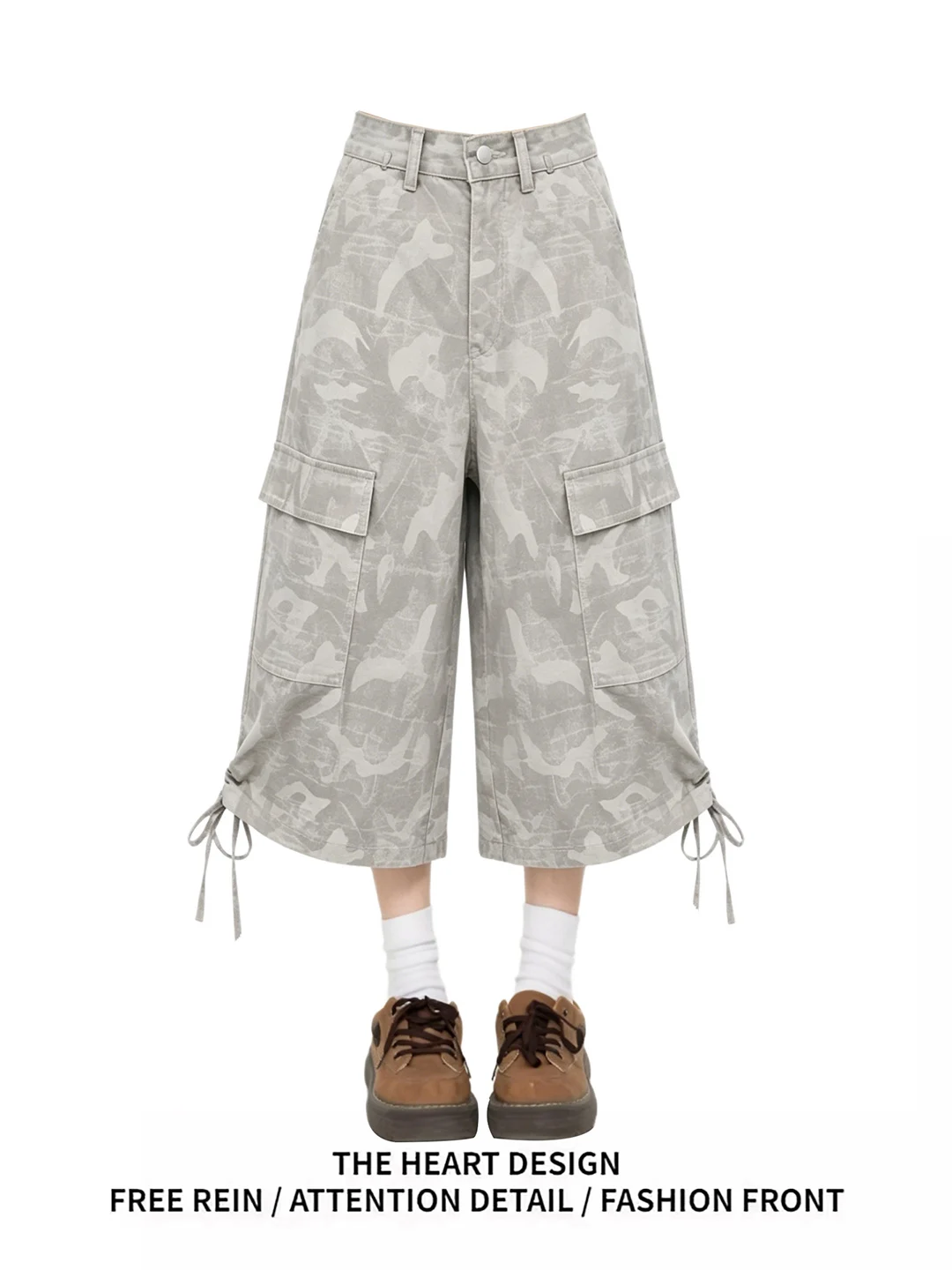American Retro Camouflage Workwear Straight Leg Pants Women Summer New Sweet Cool Style Loose Wide Leg Medium Length Jeans
American Retro Camouflage Workwear Straight Leg Pants Women Summer New Sweet Cool Style Loose Wide Leg Medium Length Jeans