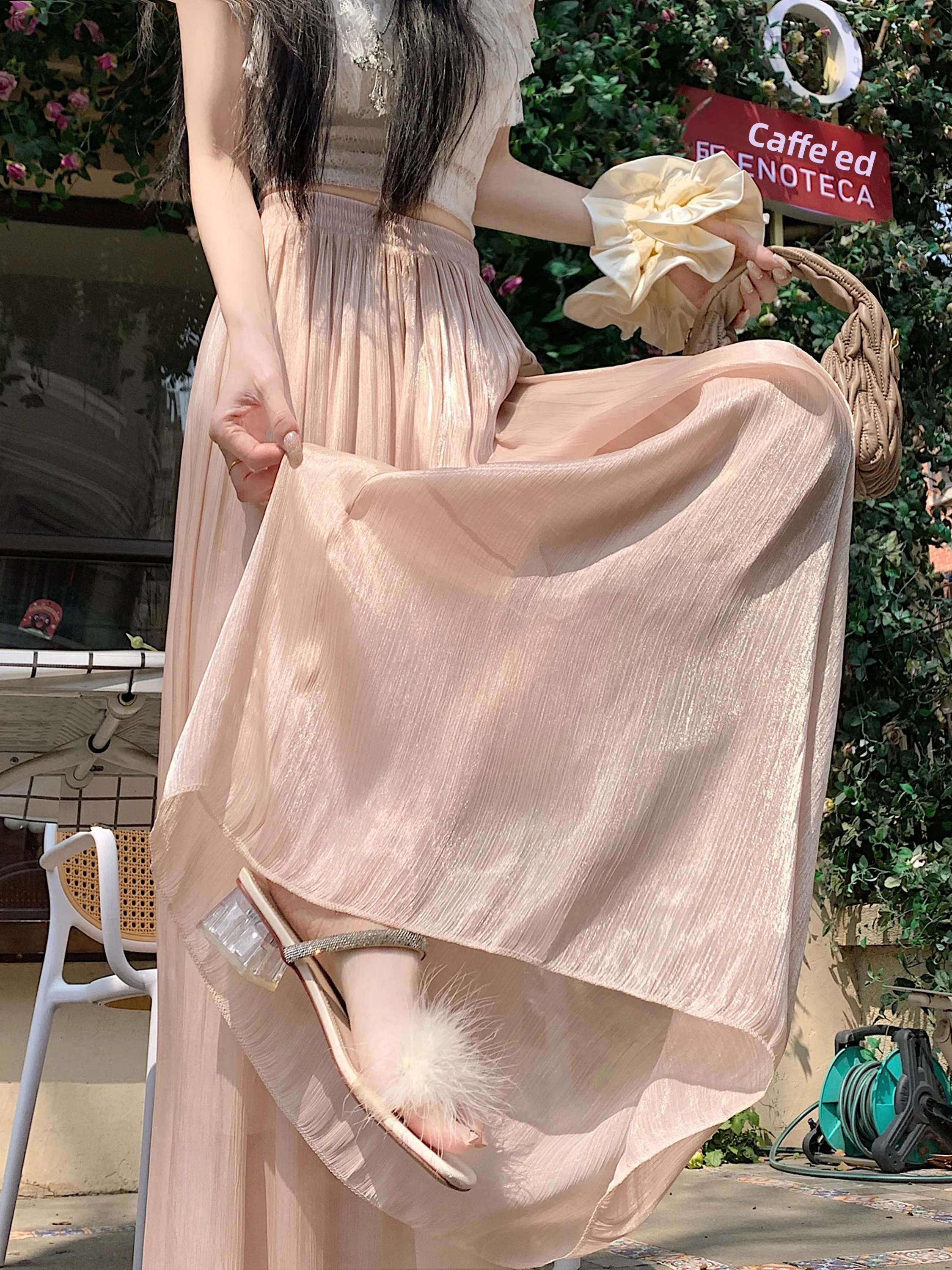 Pink Sand Draping Wide Leg Pants Women's Summer 2026 Slimming Casual Loose Thin Versatile Long Trousers Commute Style High Waist
Pink Sand Draping Wide Leg Pants Women's Summer 2026 Slimming Casual Loose Thin Versatile Long Trousers Commute Style High Waist