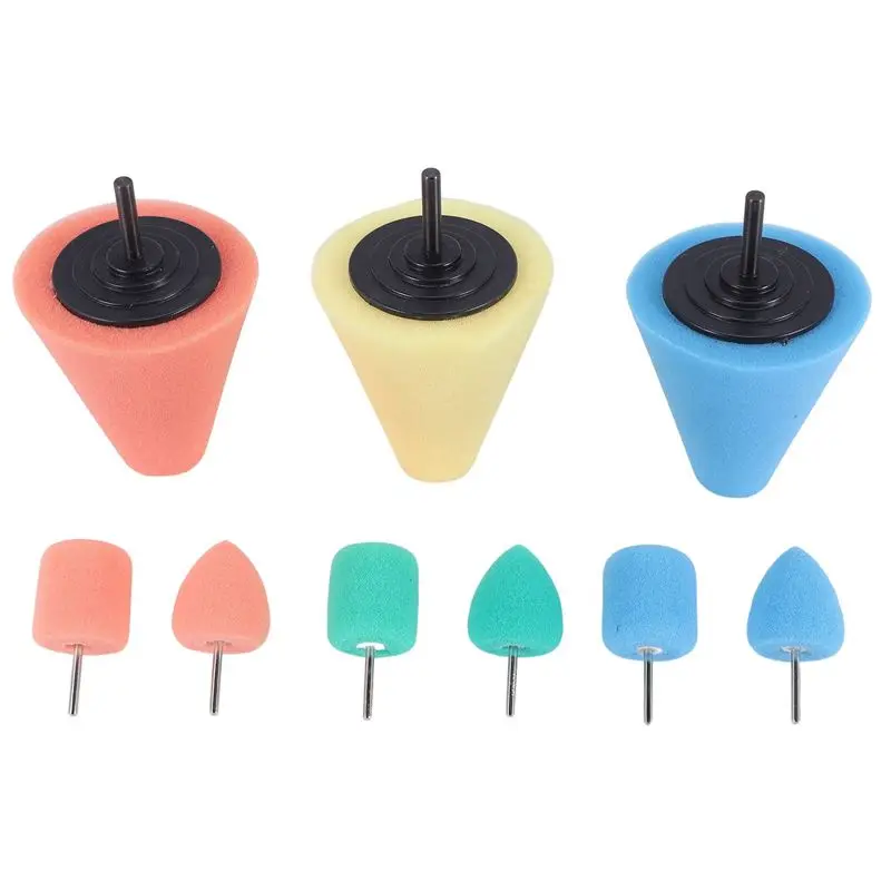 Набор из 9 конусных полировальных насадок ABJN-9PCS с хвостовиком 1/4 дюйма для ухода за автомобильными дисками, полировка металла, полировальные шарики
Набор из 9 конусных полировальных насадок ABJN-9PCS с хвостовиком 1/4 дюйма для ухода за автомобильными дисками, полировка металла, полировальные шарики