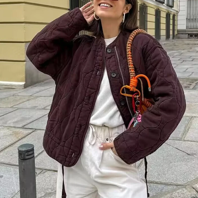 2026 Street Parkas Jackets Women's Winter Warm Thick Cotton Coat solid Outwear Woman Long Sleeve Tops Casual Loose Jackets Coat
2026 Street Parkas Jackets Women's Winter Warm Thick Cotton Coat solid Outwear Woman Long Sleeve Tops Casual Loose Jackets Coat