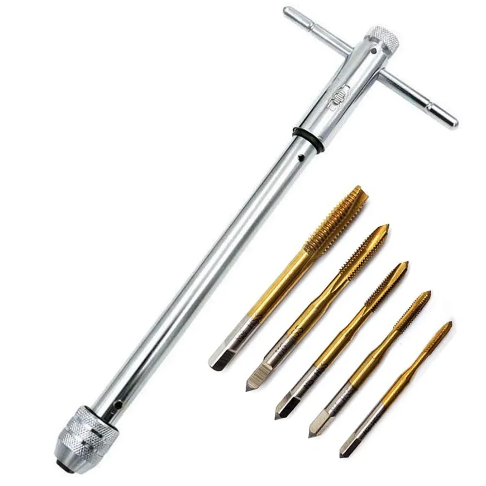 Forged Alloy Steel Adjustable T-Handle Wrench Professional Use 9.8 Inches Length Comprehensive Tool Set For M3-M8 Taps
Forged Alloy Steel Adjustable T-Handle Wrench Professional Use 9.8 Inches Length Comprehensive Tool Set For M3-M8 Taps