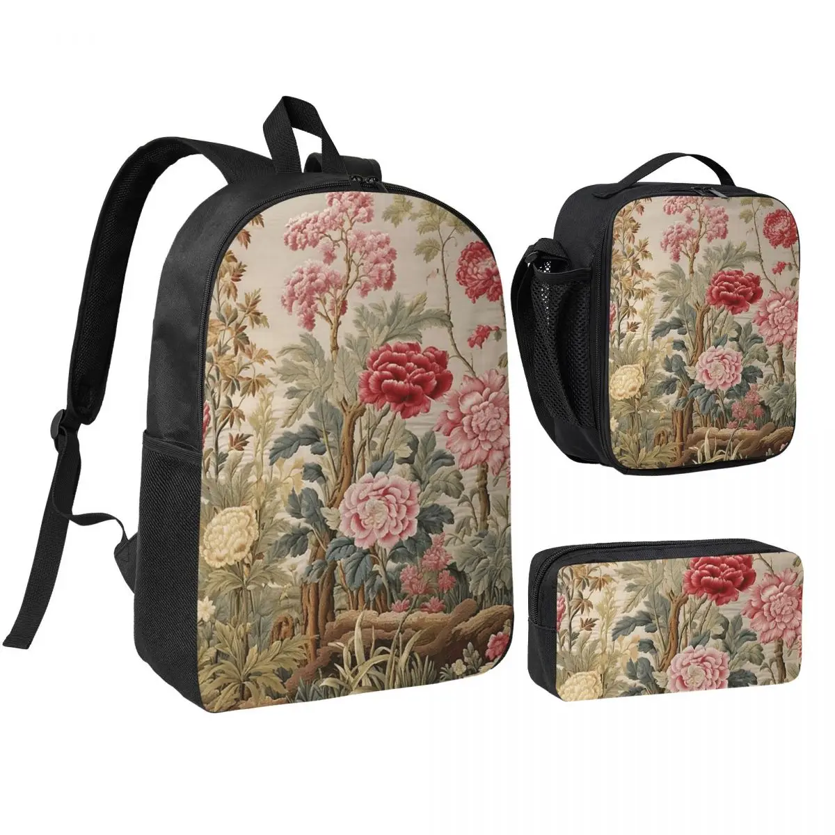 Rococo Style Luxury Floral Backpack Boys Girls BookBag School Bag Shoulder Bags 3ps Insulated Lunch Bag Pencil Case
Rococo Style Luxury Floral Backpack Boys Girls BookBag School Bag Shoulder Bags 3ps Insulated Lunch Bag Pencil Case