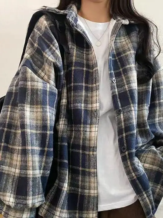 Корейское шерстяное пальто в клетку Long Sve Fce на подкладке, женское осенне-зимнее повседневное шикарное верхнее белье, кардиган irt
Корейское шерстяное пальто в клетку Long Sve Fce на подкладке, женское осенне-зимнее повседневное шикарное верхнее белье, кардиган irt