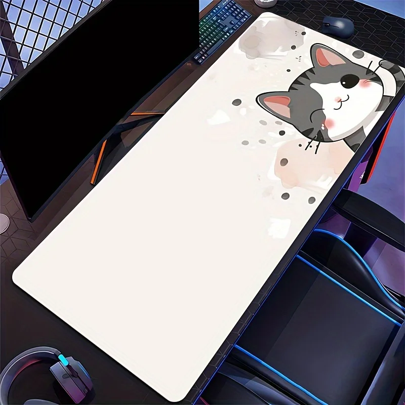 Большой коврик для мыши с мультяшным котом, нескользящий резиновый коврик с прошитыми краями, настольный коврик для игрового офиса, домашнего декора, милый настольный аксессуар
Большой коврик для мыши с мультяшным котом, нескользящий резиновый коврик с прошитыми краями, настольный коврик для игрового офиса, домашнего декора, милый настольный аксессуар