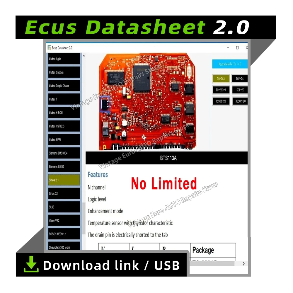 2025hot Ecus Datasheet 2.0 ECU Repair Software PCB Schematics with Electronic Components of Car ECUs and Additional Information
2025hot Ecus Datasheet 2.0 ECU Repair Software PCB Schematics with Electronic Components of Car ECUs and Additional Information