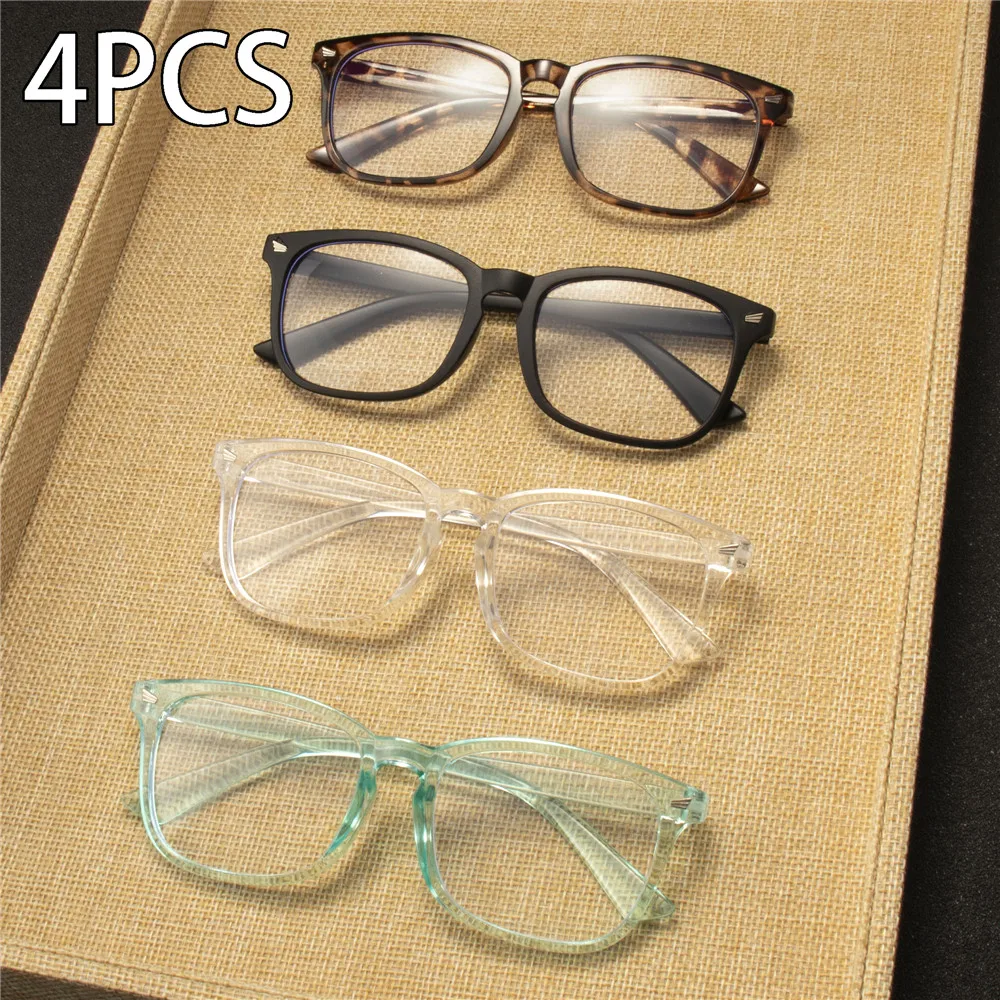 4PCS Reading Glasses Ultra-Light Reading Glasses for Men & Women - Stylish Square Frame Portable Design
4PCS Reading Glasses Ultra-Light Reading Glasses for Men & Women - Stylish Square Frame Portable Design