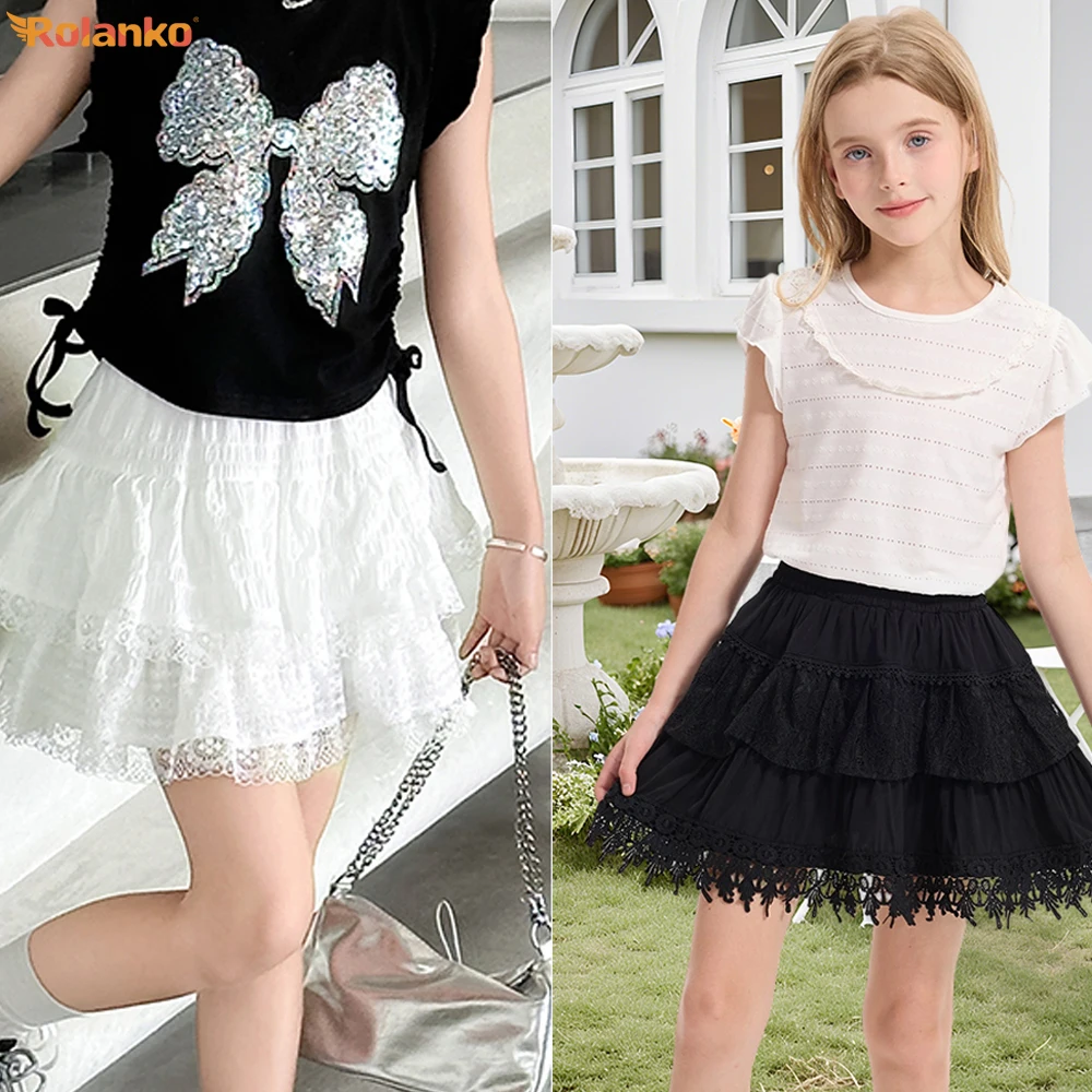 LOlanta Girls Boho Lace Skorts Flowy Ruffle Tiered Crochet Mini Skirts with Built-in Shorts 7-13Years
LOlanta Girls Boho Lace Skorts Flowy Ruffle Tiered Crochet Mini Skirts with Built-in Shorts 7-13Years