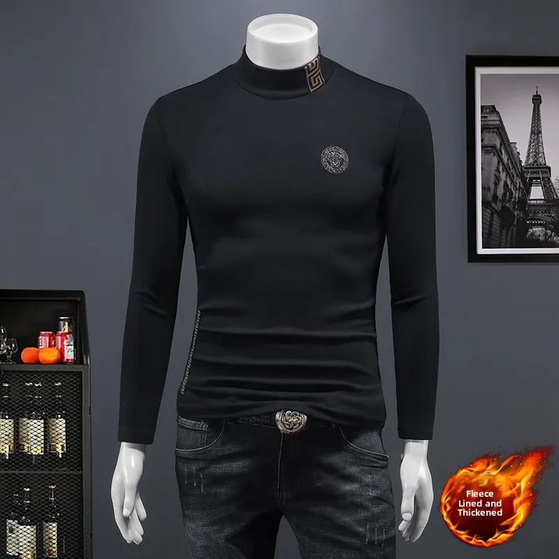 Thiened Fce Long Sve T-irt Men's Faion Mid-Ne High-End Versatile Warm Base irt Autumn Winter Cotton Geometric...
Thiened Fce Long Sve T-irt Men's Faion Mid-Ne High-End Versatile Warm Base irt Autumn Winter Cotton Geometric...