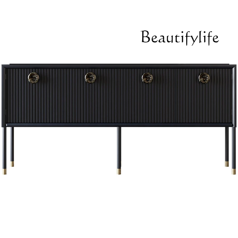 Entrance table Italian light luxury storage entrance cabinet Modern Chinese entrance table Side cabinet Black oak
Entrance table Italian light luxury storage entrance cabinet Modern Chinese entrance table Side cabinet Black oak
