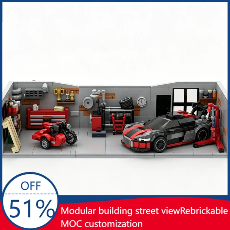 250PCS MOC Sports Car Champions Garage Section 2 Model Workshop Scene Building Blocks Educational DIY Assembly Toy Gift Display
250PCS MOC Sports Car Champions Garage Section 2 Model Workshop Scene Building Blocks Educational DIY Assembly Toy Gift Display