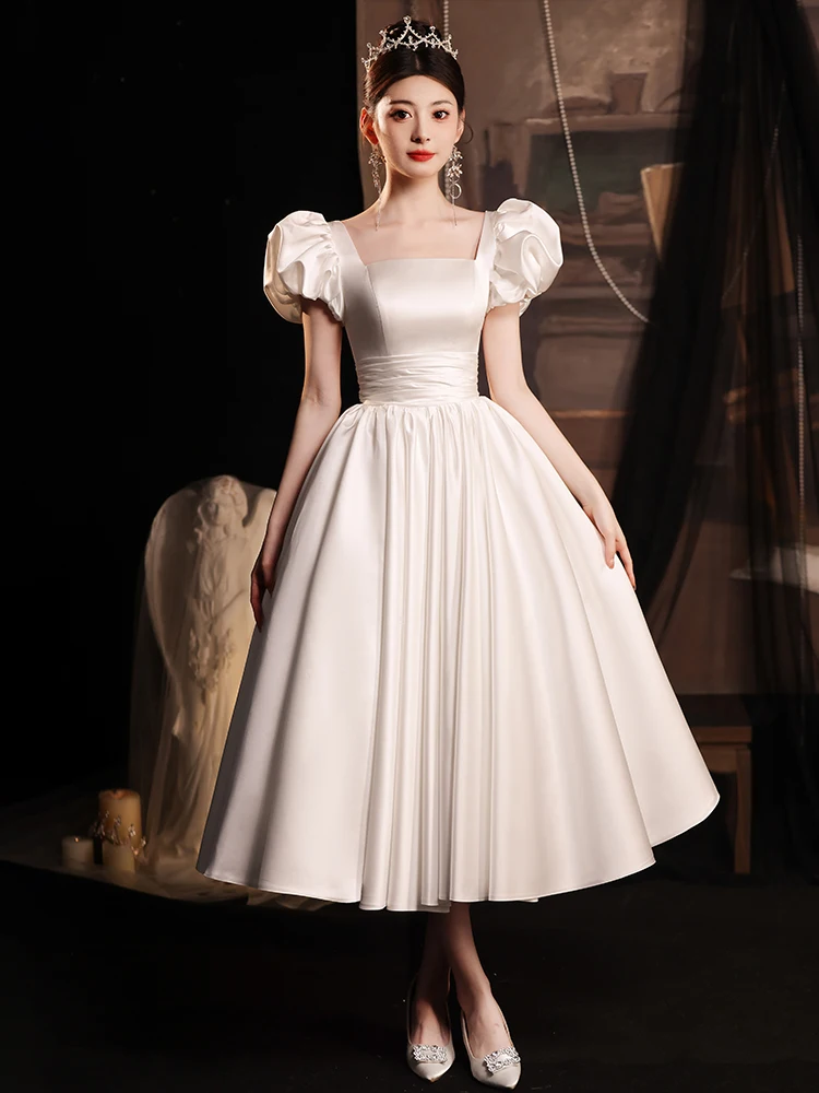 Ele Satin Bubble Sve Evening Gown for Women Wedding Dr Puffy Skirt Faionable mid Waist a Line Skirt
Ele Satin Bubble Sve Evening Gown for Women Wedding Dr Puffy Skirt Faionable mid Waist a Line Skirt
