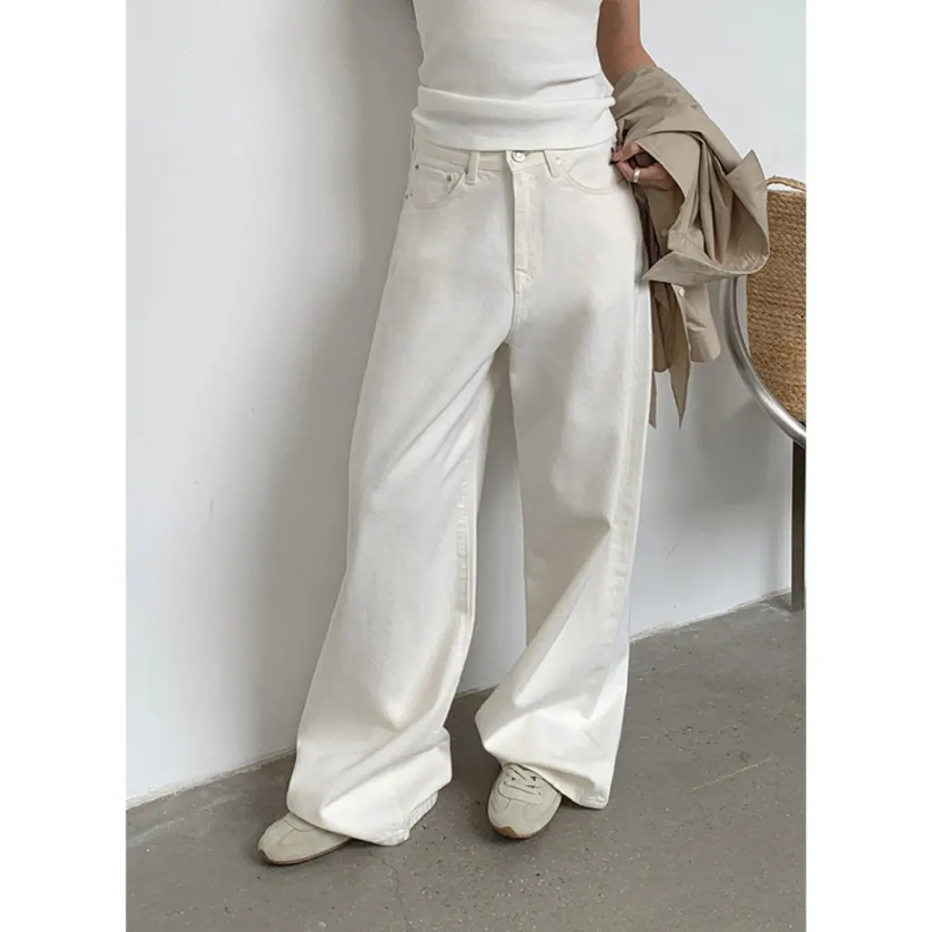 Женские мягкие джинсы с высокой талией Clean Space, тринадцать линий, весенний новый стиль, легко сочетающиеся брюки 53367 
Женские мягкие джинсы с высокой талией Clean Space, тринадцать линий, весенний новый стиль, легко сочетающиеся брюки 53367