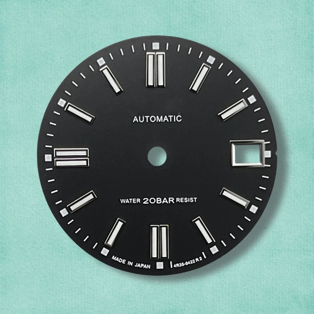 28.5mm S Logo NH35 Dial Matte Dial Fit NH35 Movement C3 Strong Green Luminous Day Just NH35 Watch Modification Accessories
28.5mm S Logo NH35 Dial Matte Dial Fit NH35 Movement C3 Strong Green Luminous Day Just NH35 Watch Modification Accessories