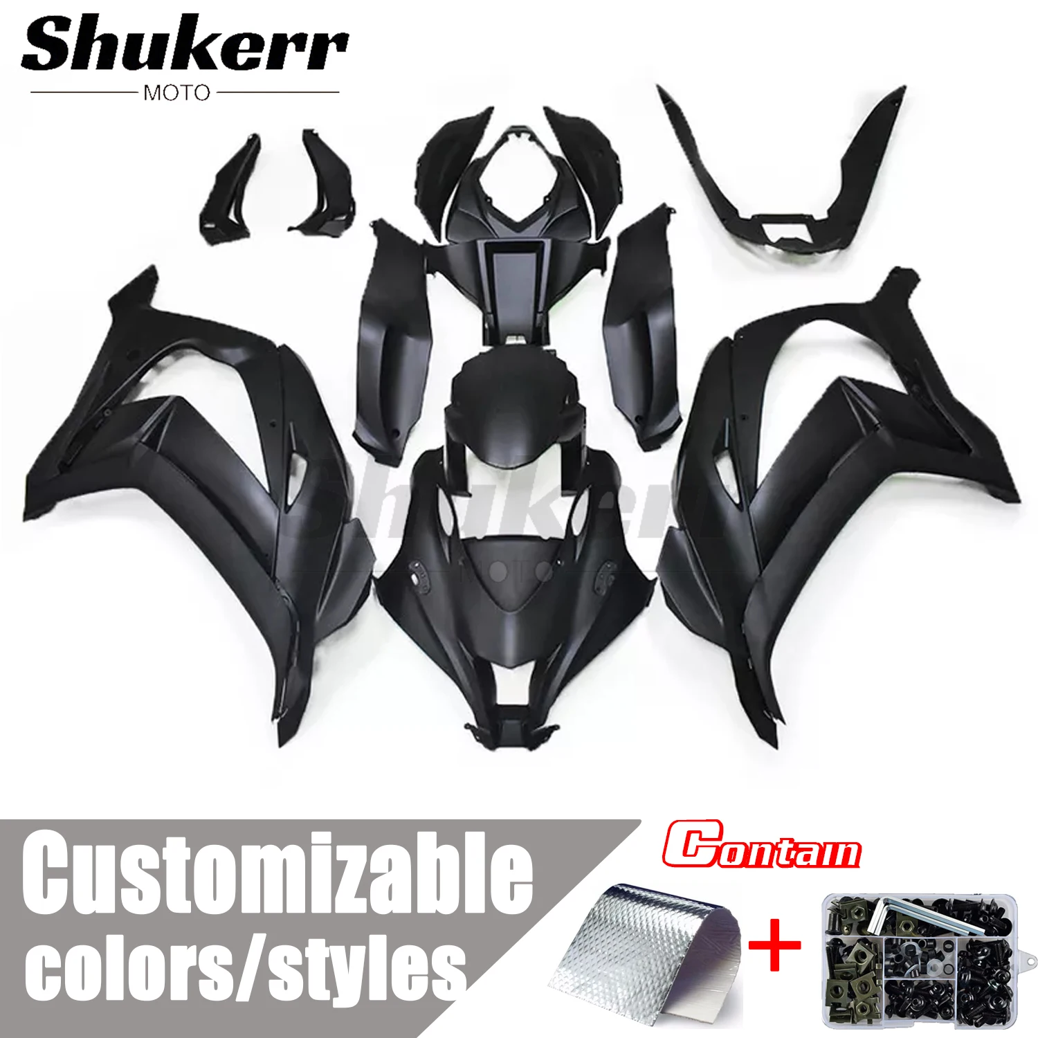Fit for Kawasaki Ninja Zx-10R Zx10R 2016 - 2020 New Abs Motorcycle Plastic Fairing Kit Injection Molded Body Panel Kit Black
Fit for Kawasaki Ninja Zx-10R Zx10R 2016 - 2020 New Abs Motorcycle Plastic Fairing Kit Injection Molded Body Panel Kit Black