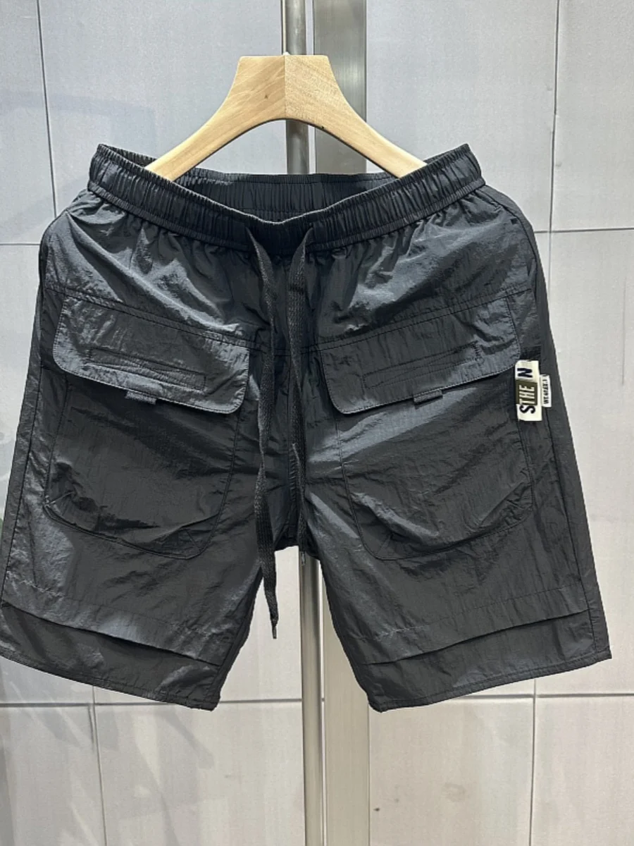 Мужские летние тонкие быстросохнущие прямые шорты-бриджи для спорта и пляжа с эластичным поясом, удобные
Мужские летние тонкие быстросохнущие прямые шорты-бриджи для спорта и пляжа с эластичным поясом, удобные