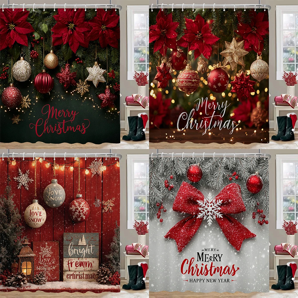 Merry Christmas Shower Curtain with Hooks Christmas background Christmas tree Festival decoration Printed home Decor Curtain
Merry Christmas Shower Curtain with Hooks Christmas background Christmas tree Festival decoration Printed home Decor Curtain