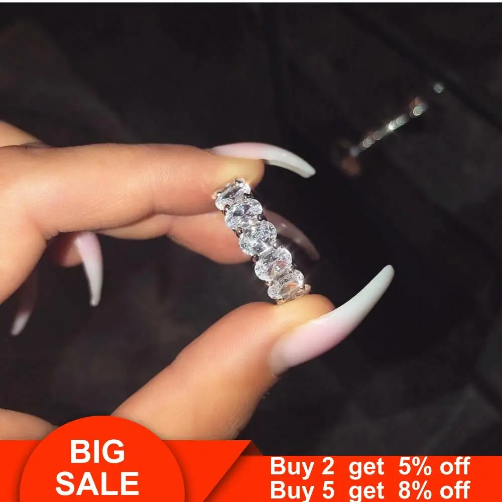 Female Fine ring 925 Sterling Silver oval cut Lab Diamond Engagement Wedding Band Rings for women Bridal Party Jewelry
Female Fine ring 925 Sterling Silver oval cut Lab Diamond Engagement Wedding Band Rings for women Bridal Party Jewelry
