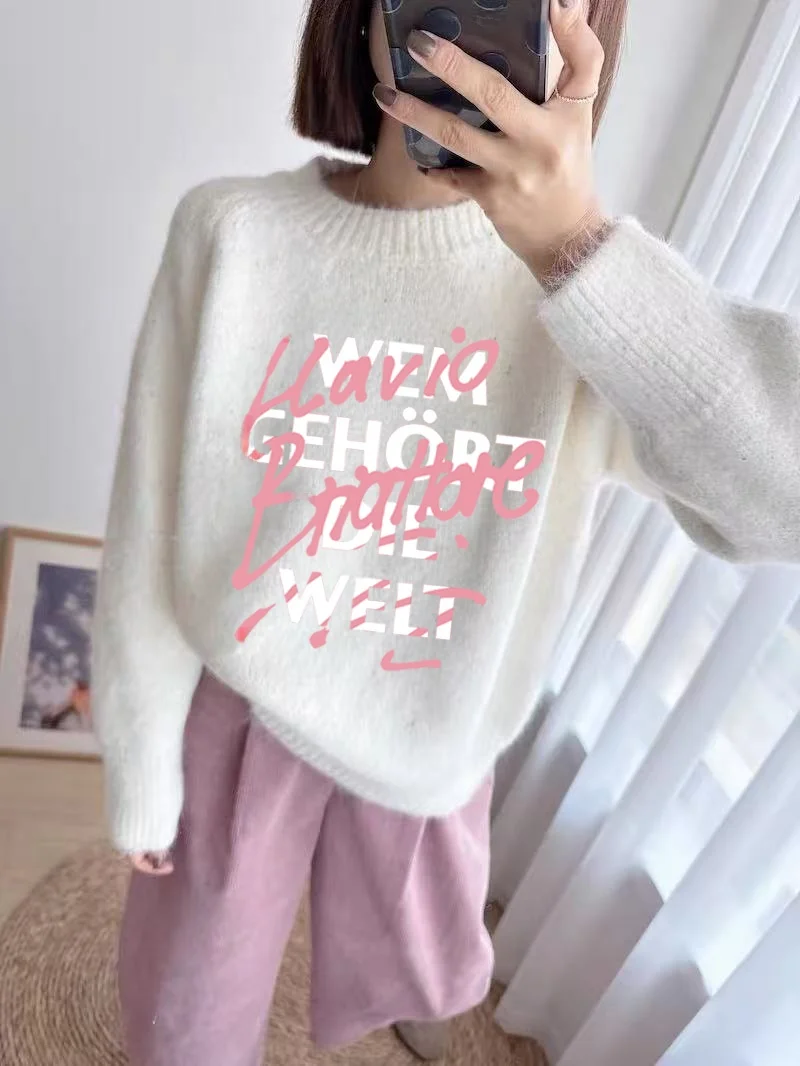 Korean Sle Women's Knitted Wool Sweater Thiened Loose Fit Warm Winter New Arrival Softest Comfortable Breathable Faionable
Korean Sle Women's Knitted Wool Sweater Thiened Loose Fit Warm Winter New Arrival Softest Comfortable Breathable Faionable