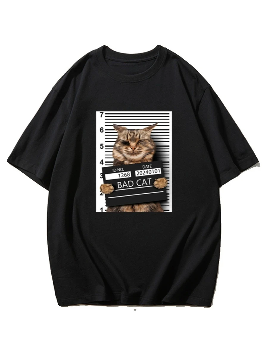Интернет-знаменитости A Bad Cat, забавная футболка с принтом, мужская и женская свободная дышащая футболка большого размера с короткими рукавами
Интернет-знаменитости A Bad Cat, забавная футболка с принтом, мужская и женская свободная дышащая футболка большого размера с короткими рукавами
