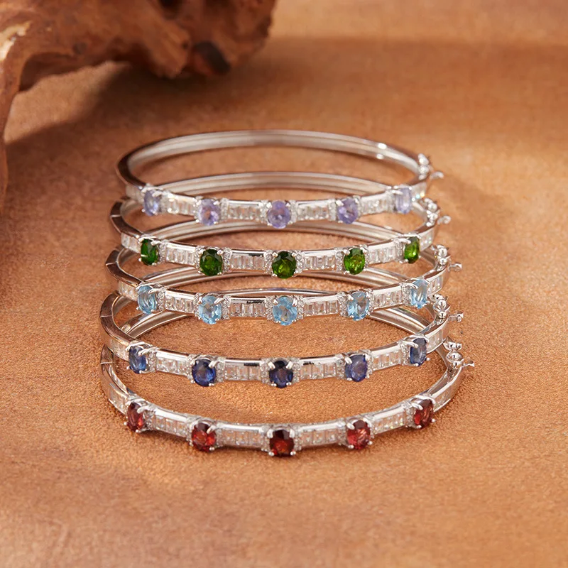 Новый горячий натуральный гранат, сапфир, танзанит, топаз, красочный браслет с драгоценными камнями для женщин, стерлинговое серебро 925 пробы
Новый горячий натуральный гранат, сапфир, танзанит, топаз, красочный браслет с драгоценными камнями для женщин, стерлинговое серебро 925 пробы