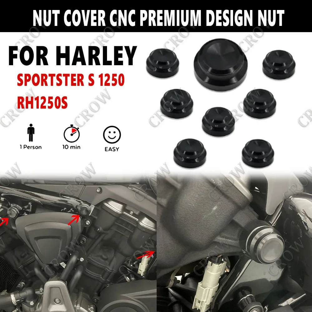 For Harley Sportster Nightster 975 RH975 S Motorcycle Nut Cover CNC Premium Design Nut Cover 2022 2023
For Harley Sportster Nightster 975 RH975 S Motorcycle Nut Cover CNC Premium Design Nut Cover 2022 2023