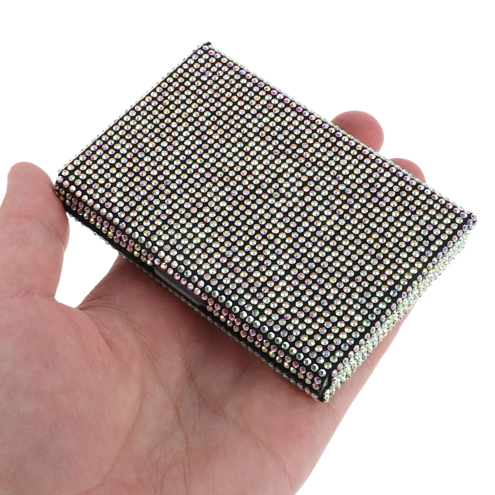 Rhinestone Metal Business Card Holder Case 3.89X2.71X0.61" Slim Portable Name Card Box For Pocket Purse Office Vehicle Auto
Rhinestone Metal Business Card Holder Case 3.89X2.71X0.61" Slim Portable Name Card Box For Pocket Purse Office Vehicle Auto