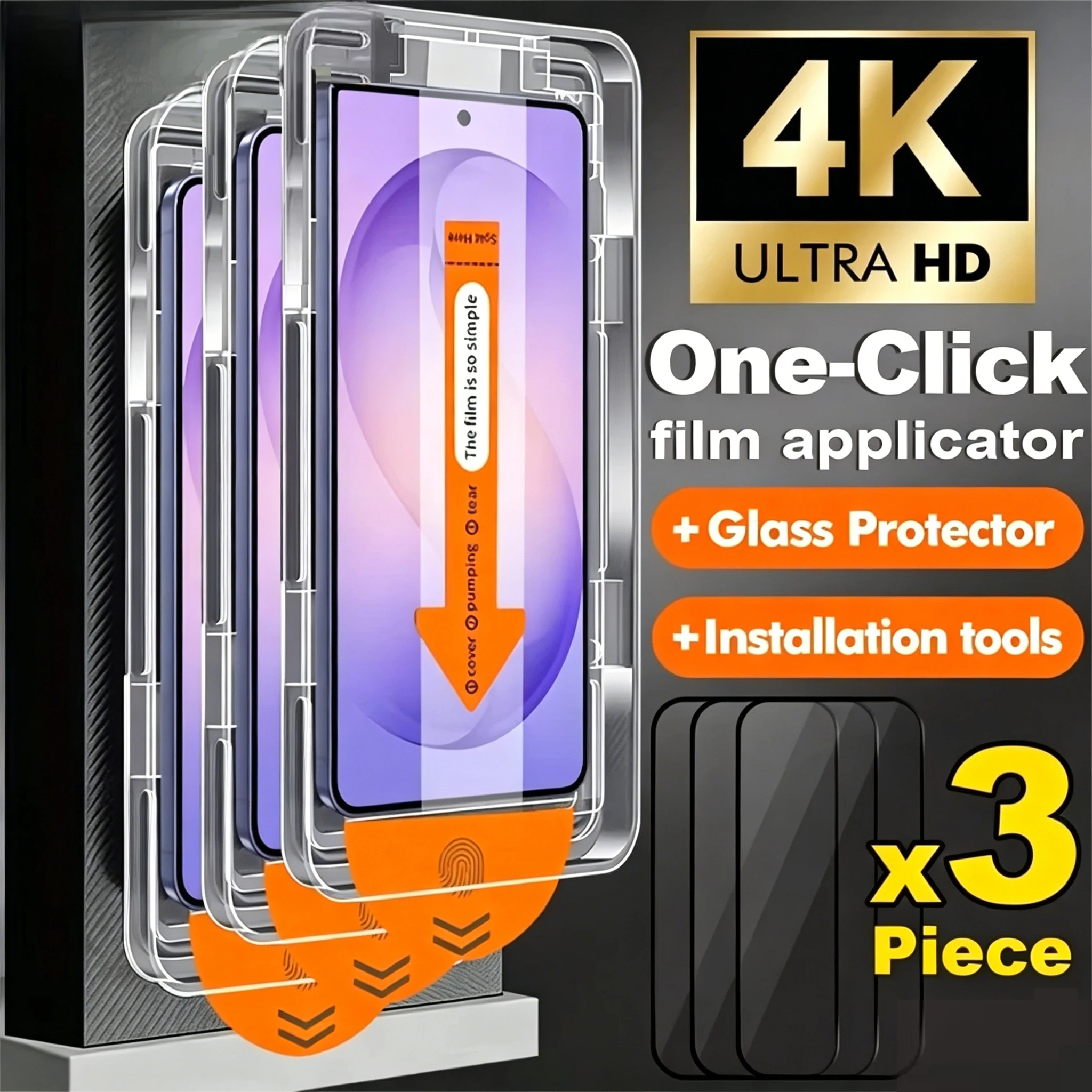 Easy Installation HD Screen Protector for Samsung A57 A56 5g A17 A37 A07 A16 Dust Free Tempered Glass Oleophobic Coating Film
Easy Installation HD Screen Protector for Samsung A57 A56 5g A17 A37 A07 A16 Dust Free Tempered Glass Oleophobic Coating Film