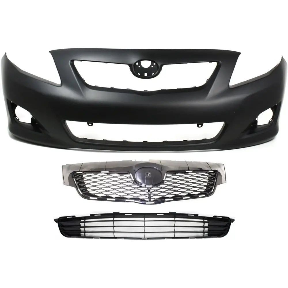 Bumper Cover KIT Compatible with Toyota Corolla 2009-2010 For Models With Spoiler Holes, North America Built Vehicle Primed Fron
Bumper Cover KIT Compatible with Toyota Corolla 2009-2010 For Models With Spoiler Holes, North America Built Vehicle Primed Fron