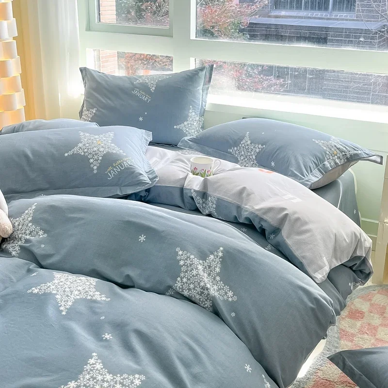 Duvet Cover 100% Cotton Quilt Cover Single/Double/Queen/King Size Comforter Cover dekbedovertrek (No Pillowcase)
Duvet Cover 100% Cotton Quilt Cover Single/Double/Queen/King Size Comforter Cover dekbedovertrek (No Pillowcase)