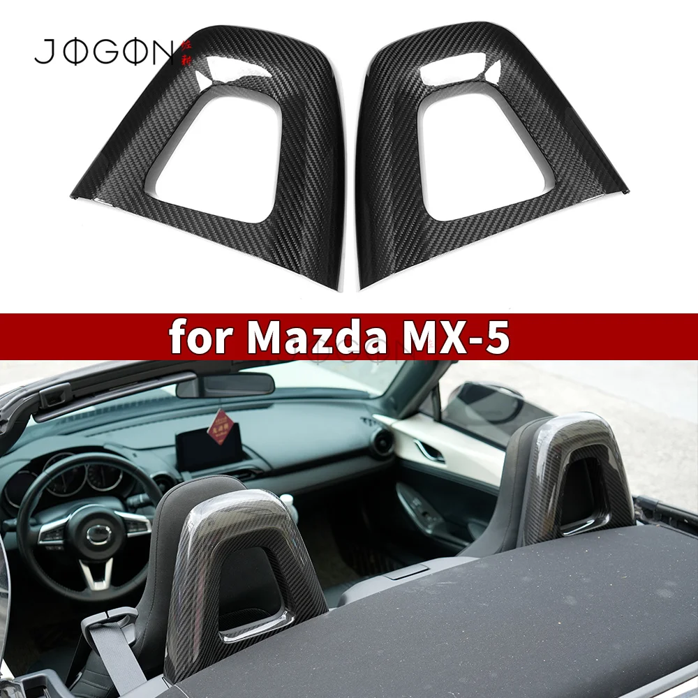 Для Mazda MX-5 Miata MX5 2016-2024 подголовник задняя крышка украшение для сиденья из настоящего углеродного волокна аксессуары для интерьера
Для Mazda MX-5 Miata MX5 2016-2024 подголовник задняя крышка украшение для сиденья из настоящего углеродного волокна аксессуары для интерьера
