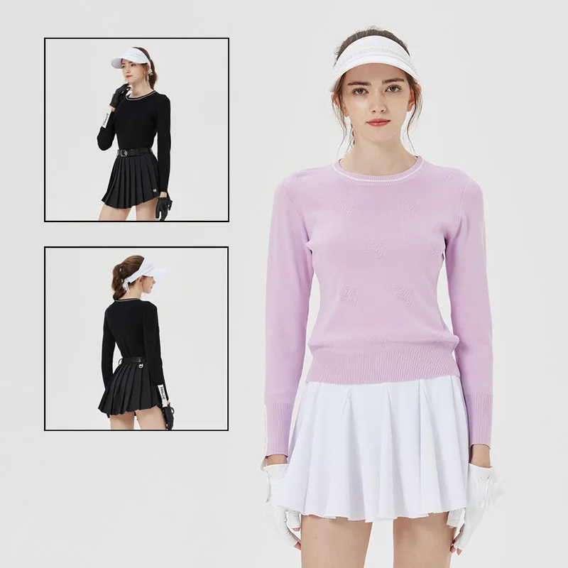 Blktee Women Slim Golf Sweaters Autumn Long Sleeve Training Shirts Winter Pleated Golf Skirts Girls A-line Golf Panskirts Suits
Blktee Women Slim Golf Sweaters Autumn Long Sleeve Training Shirts Winter Pleated Golf Skirts Girls A-line Golf Panskirts Suits